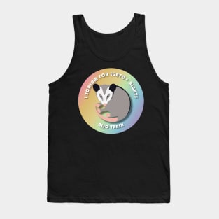 Opossum Screams For LGBTQ+ Rights Tank Top